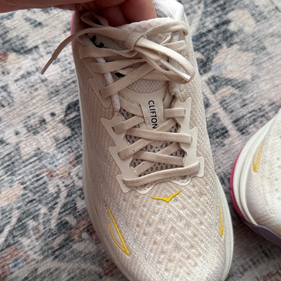 Hoka Women's Beige and Pink Athletic Shoes - Picture 3 of 4